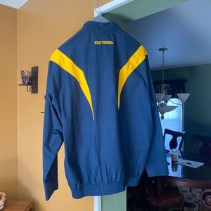 nike fit WVU mens windbreaker exc cond like new West Virginia!